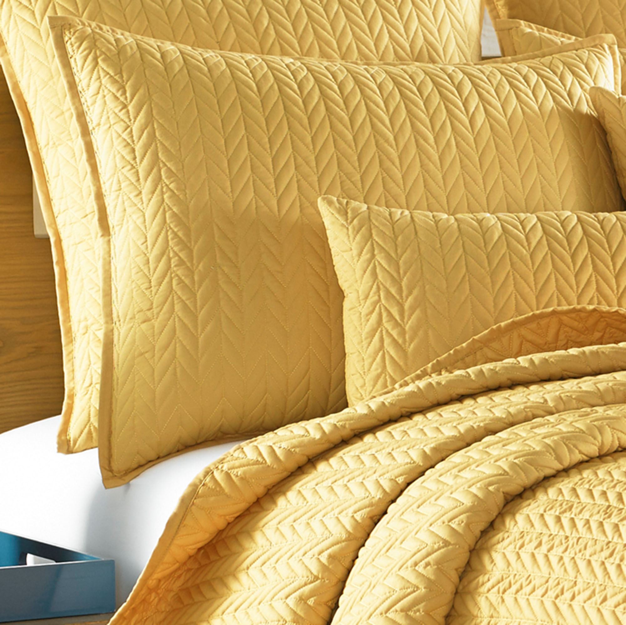Solid Color Coverlets Camdyn Bright Solid Color Quilted Coverlet from J by J Queen New York