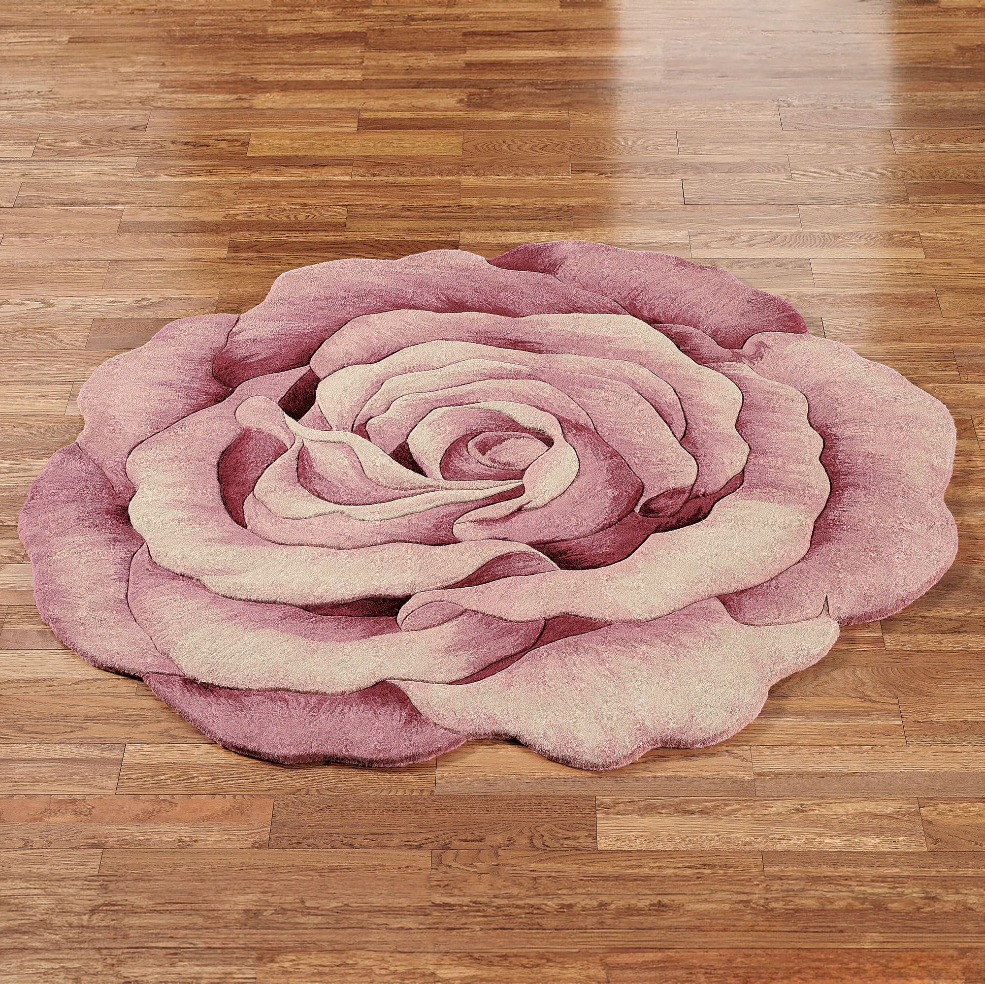 Roselinn Flower Round Rugs