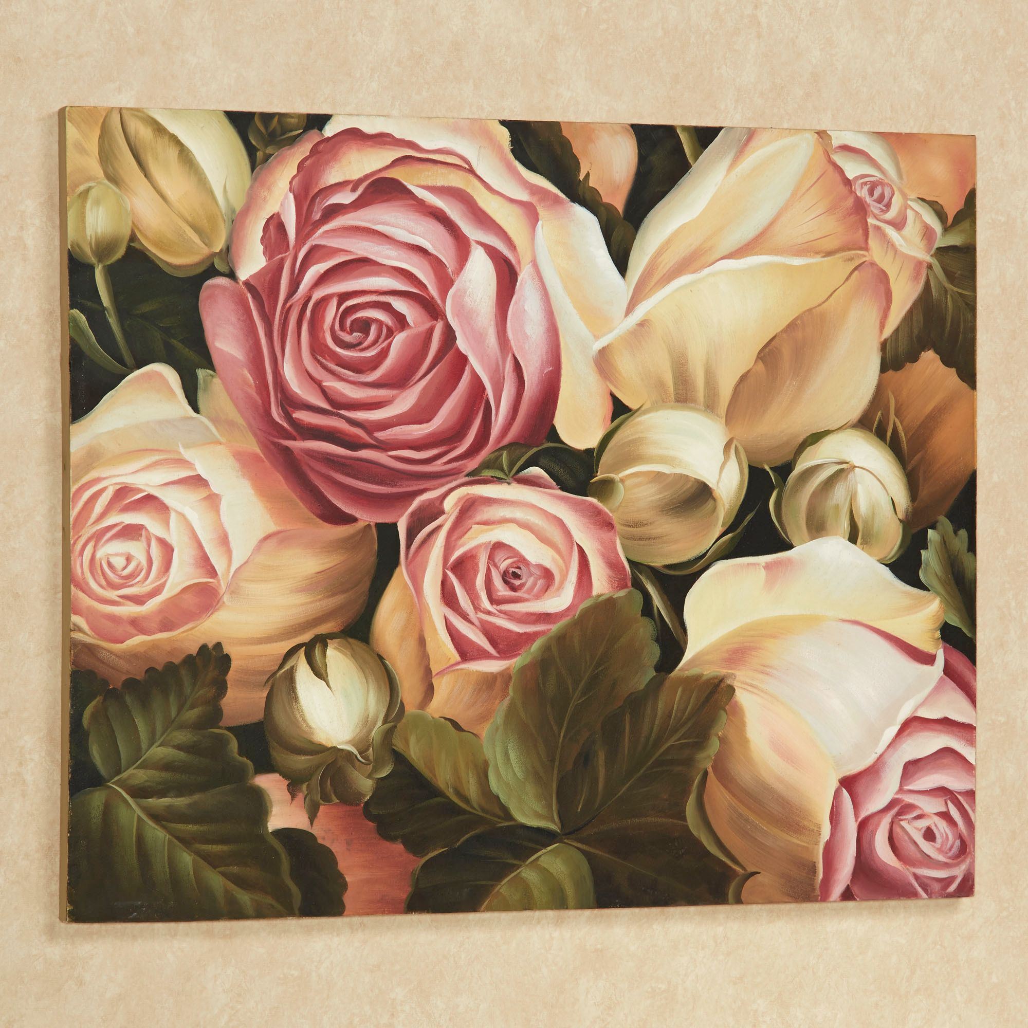 Wall Art With Roses at Sally Patrick blog