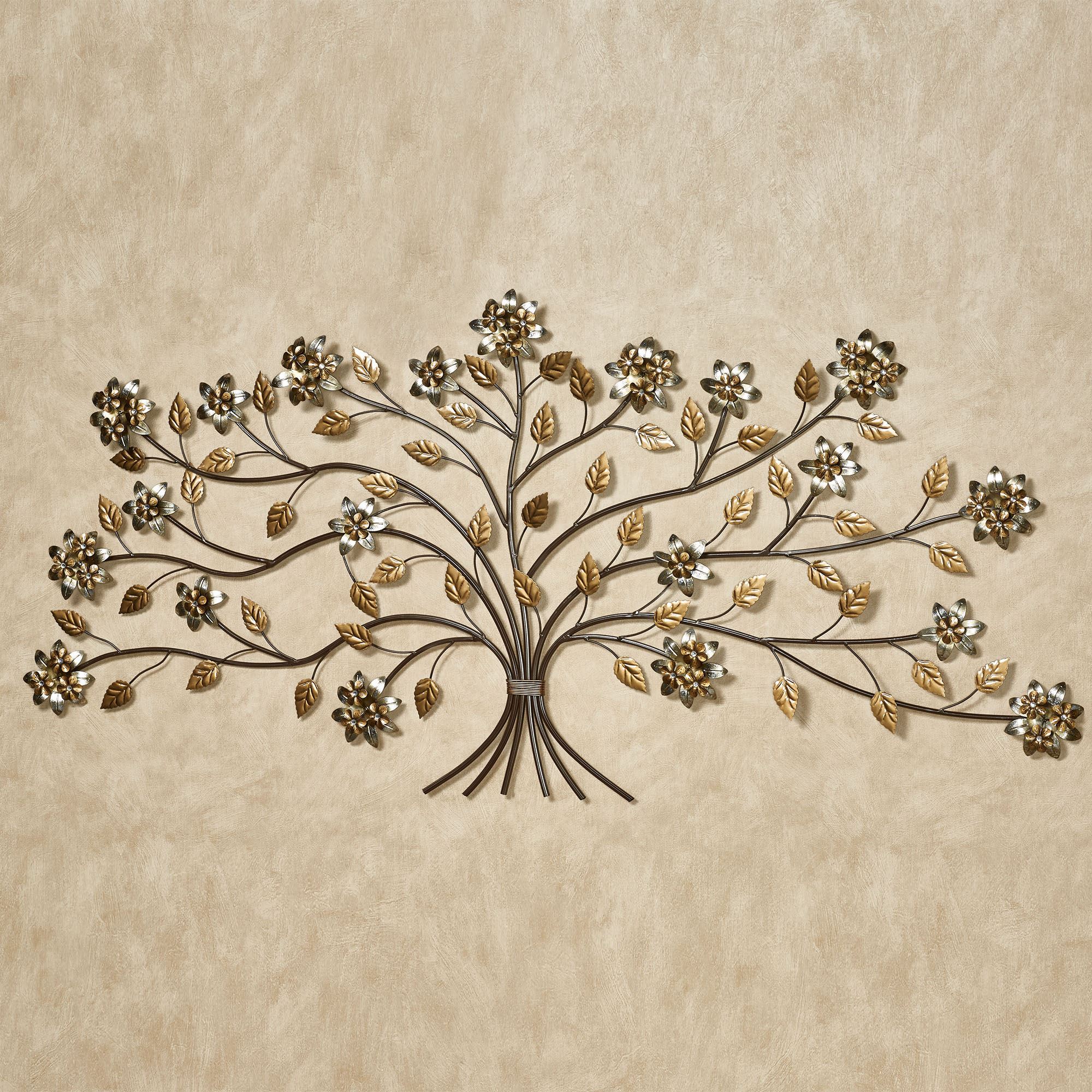 Bellissa Floral Branch Metal Wall Art 59 Inches Wide