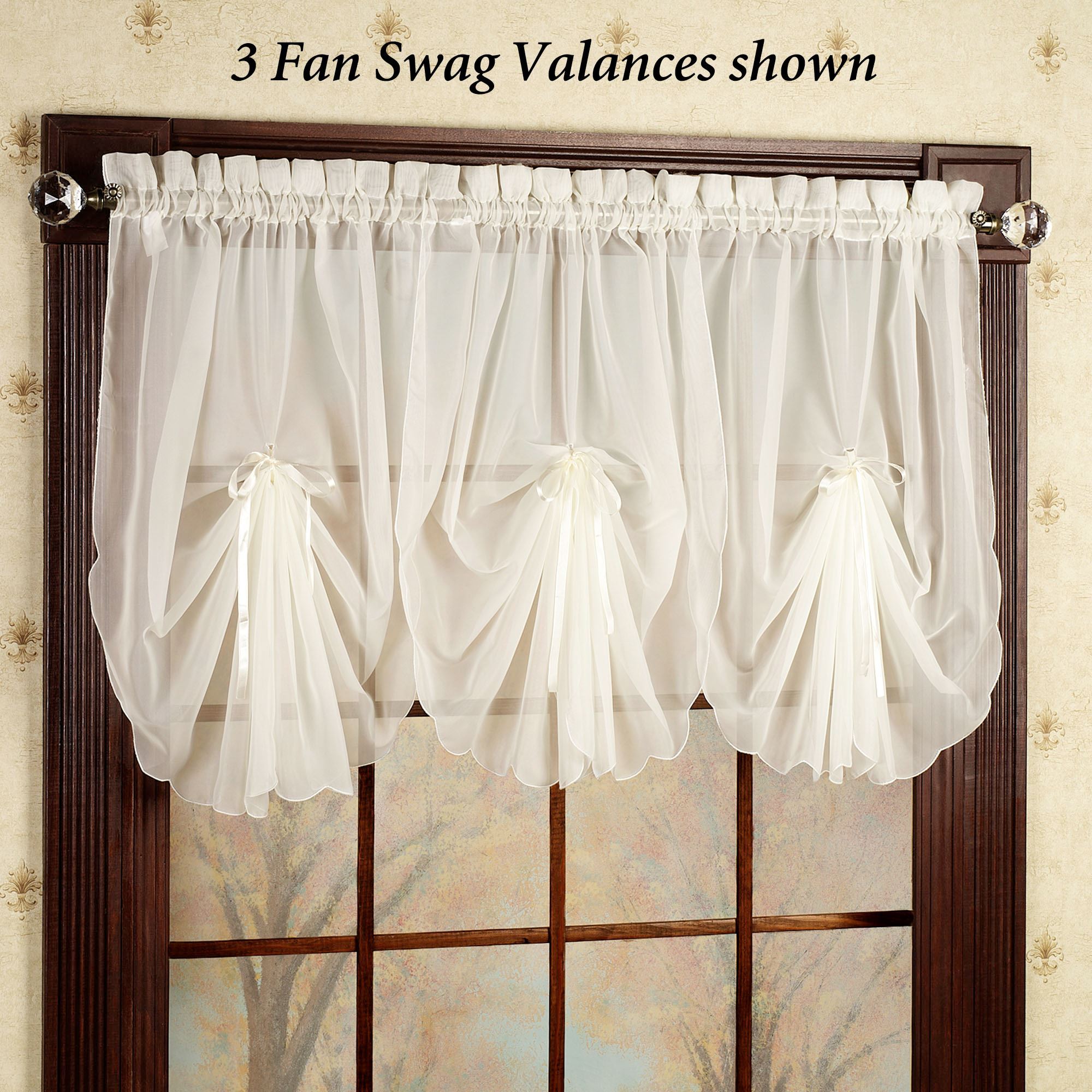Emelia Sheer Fan Swag Valances