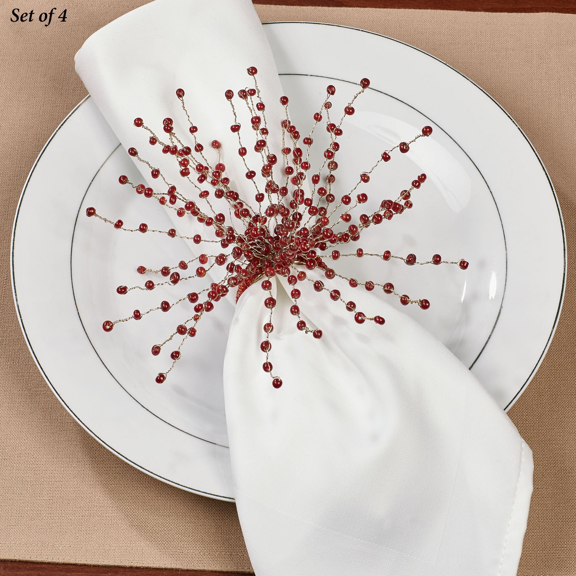 starburst napkin rings