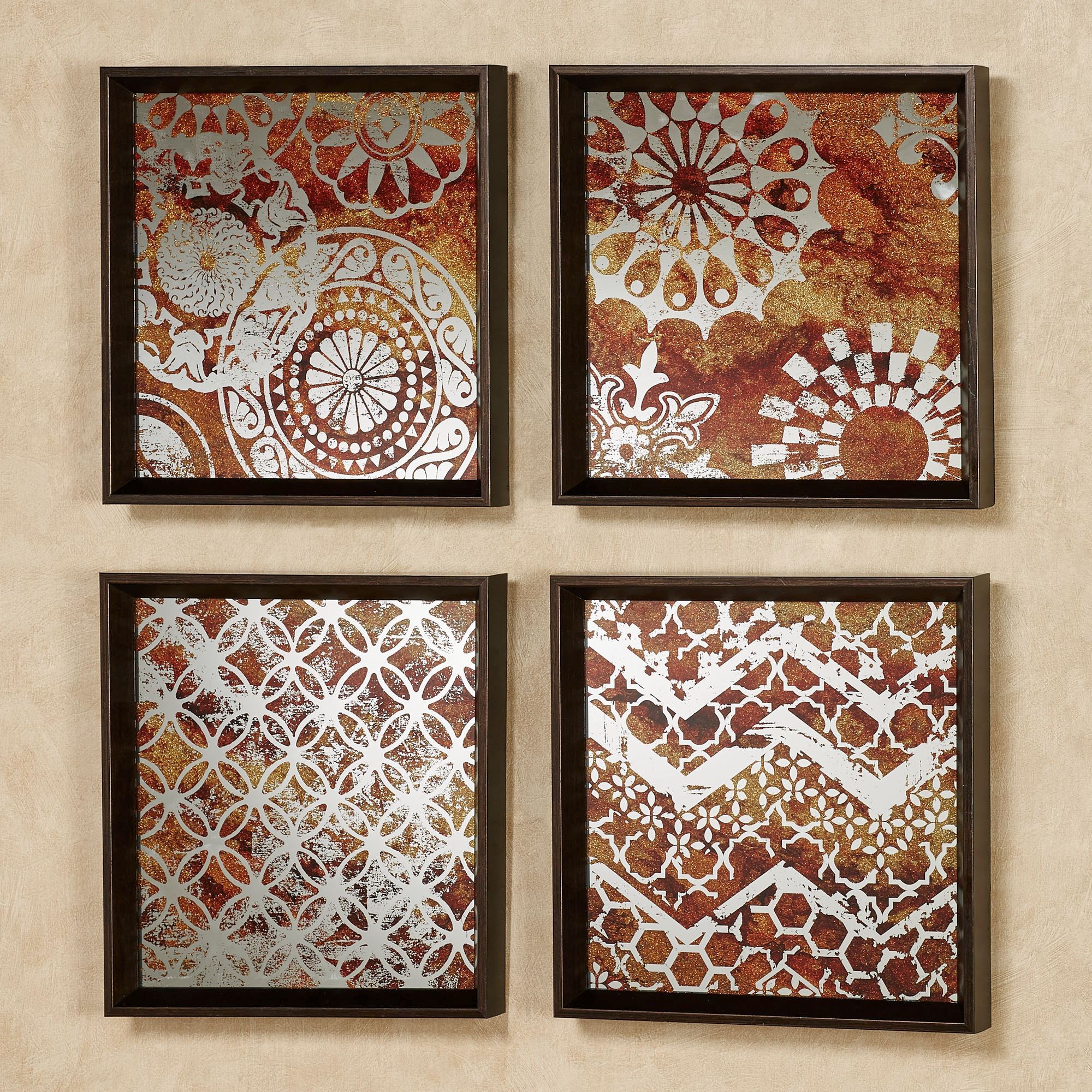 Kinsley Framed Mirrored Wall Art Set