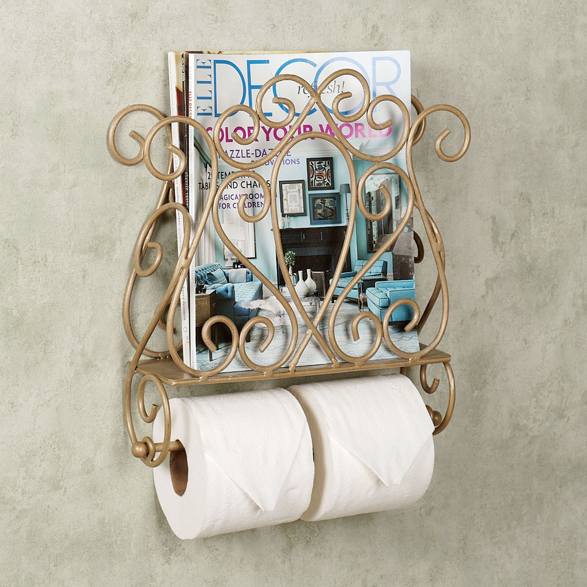 Gianna Wall Mount Magazine Rack And Toilet Paper Holder Gianna Wall Mount Magazine Rack And Toilet Paper Holder