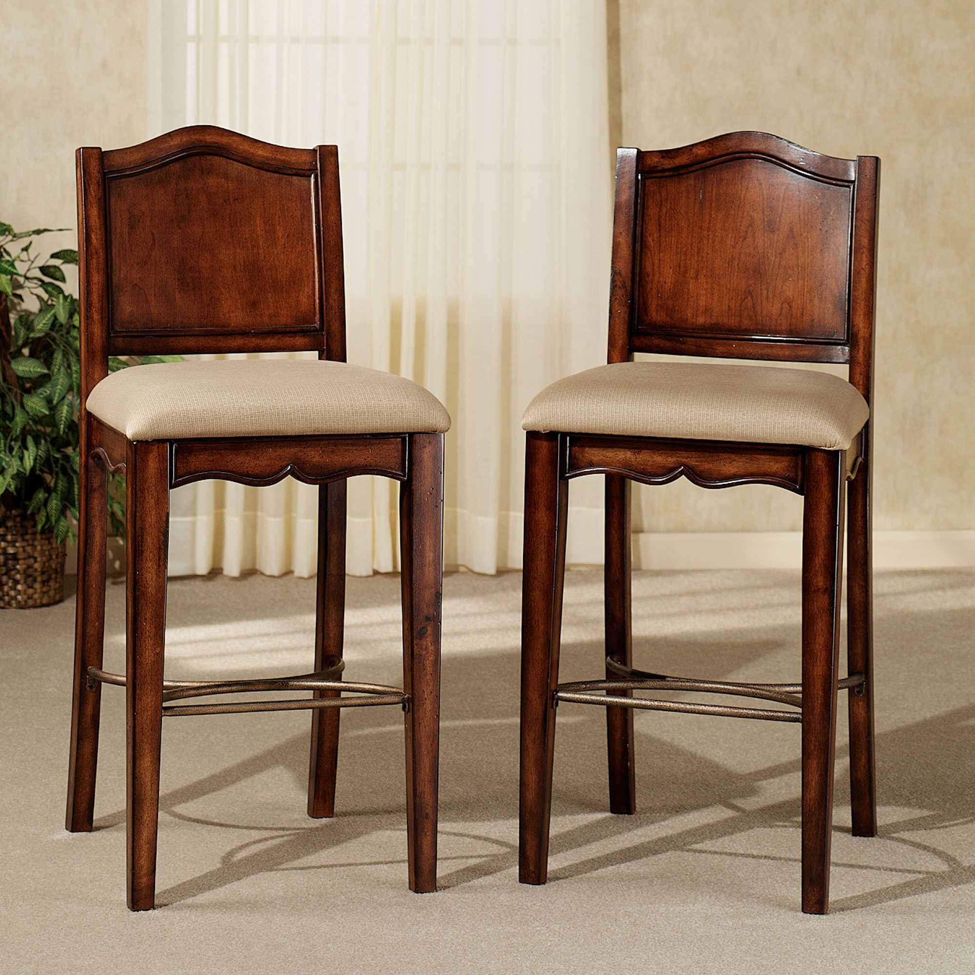 Yorktown Traditional Bar Stool Set Autumn Cherry Set Of Two Yorktown Traditional Bar Stool Set Autumn Cherry Set Of Two