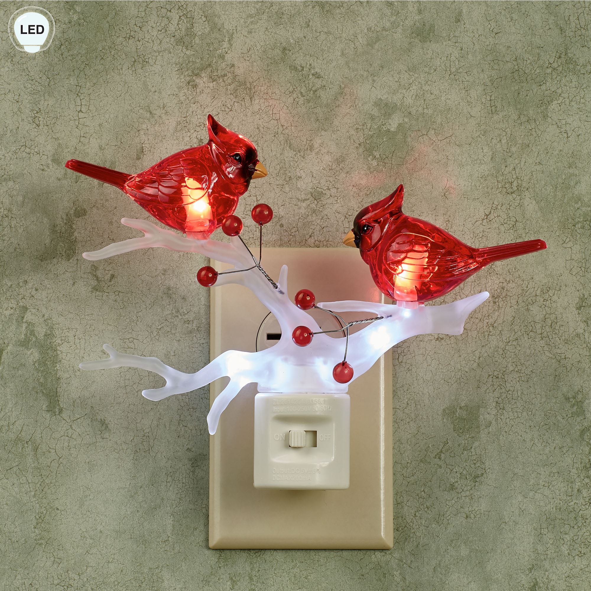 Cardinal LED Nightlight from Roman Lights